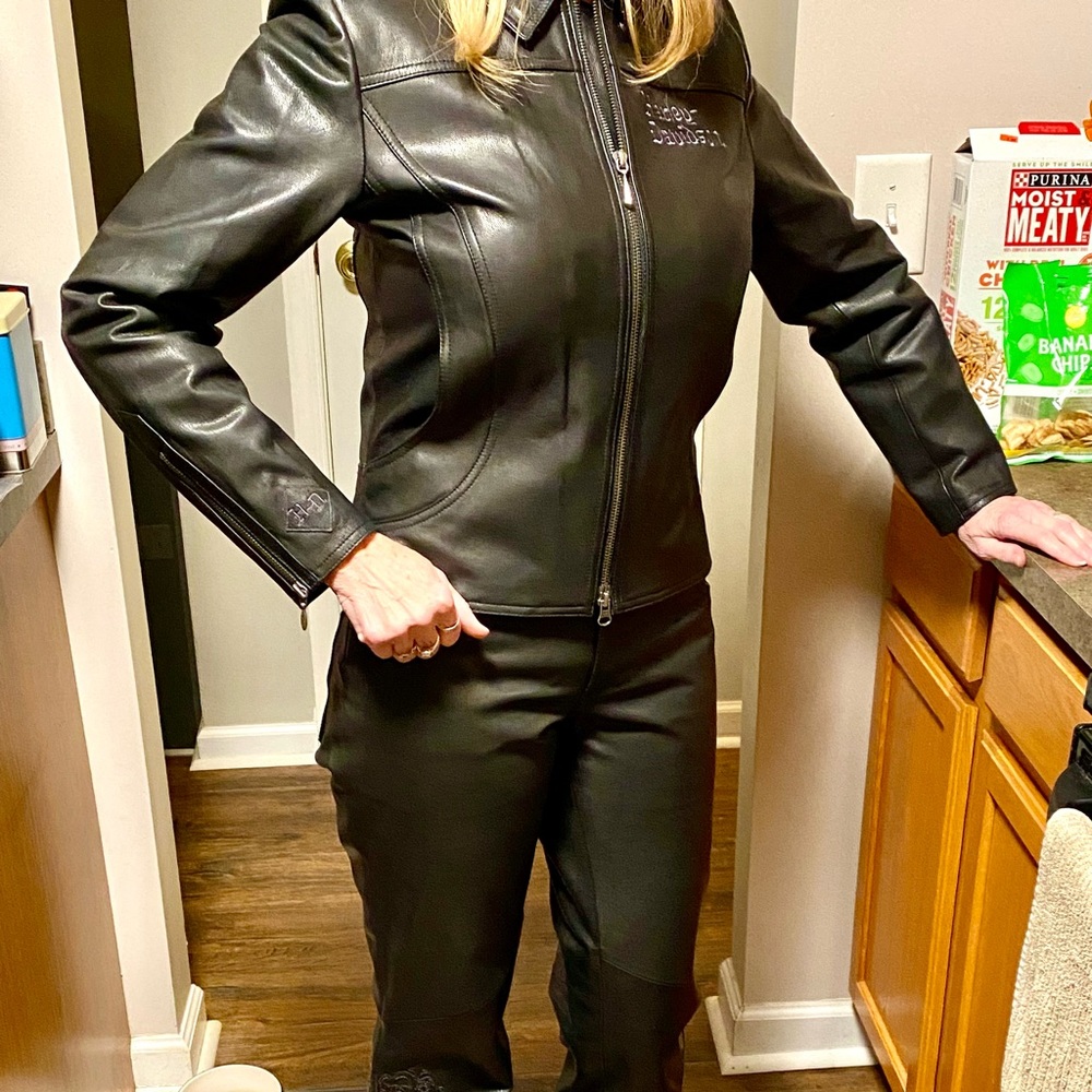 Harley jacket with matching pants